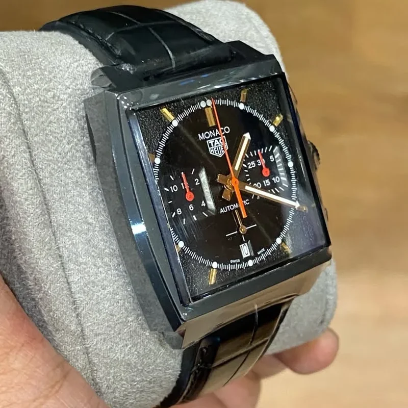 Thumb Monaco Calibre Heuer 02 Titanium DLC / Black