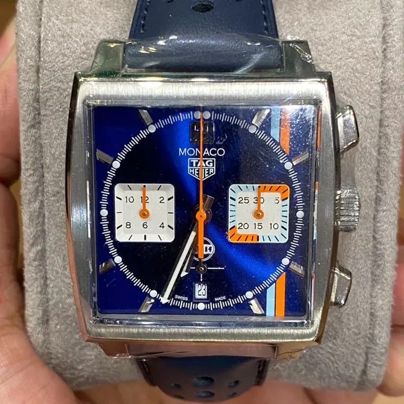 Monaco Calibre Heuer 02 Stainless Steel / Gulf