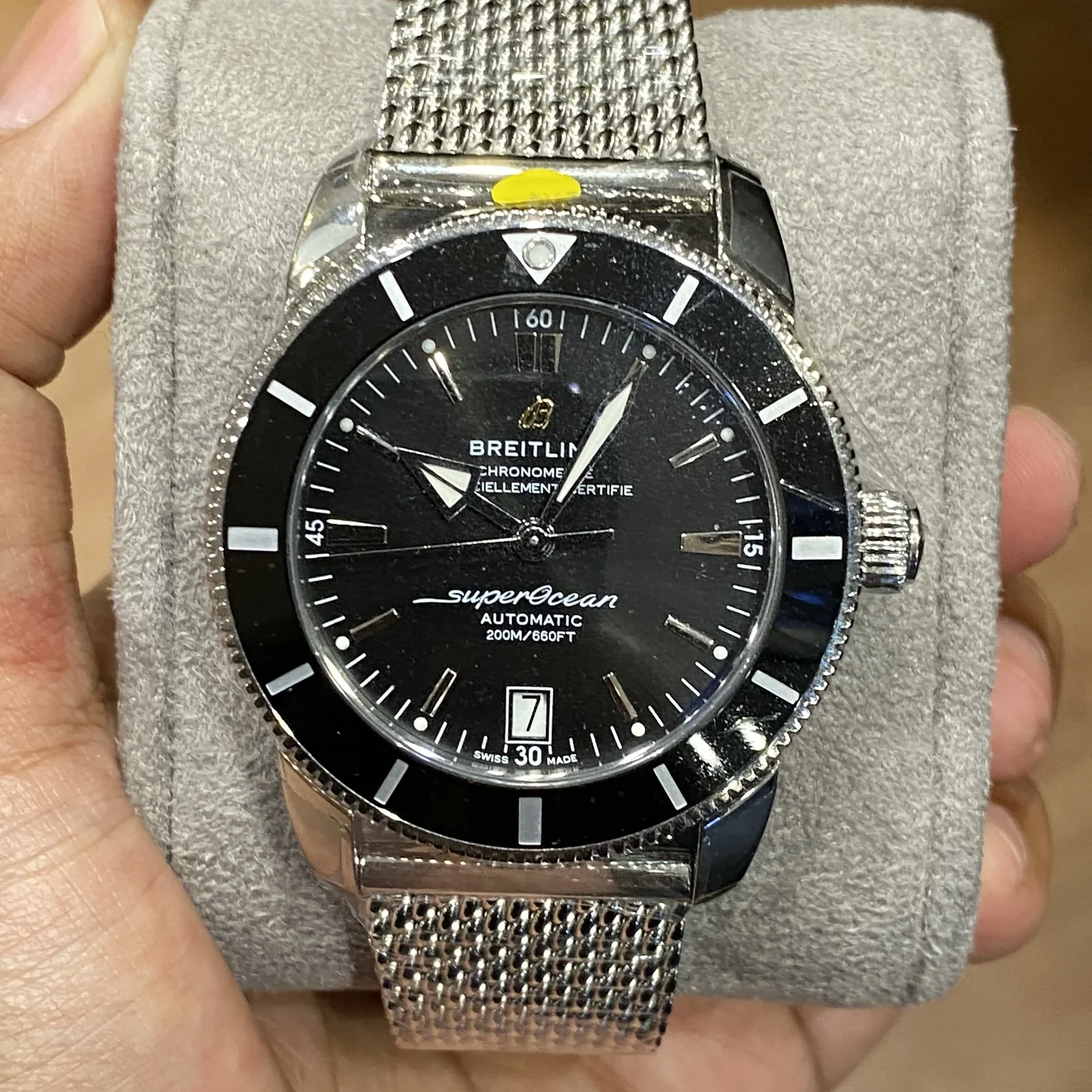 Superocean Heritage II 42 Stainless Steel / Black / Black / Bracelet