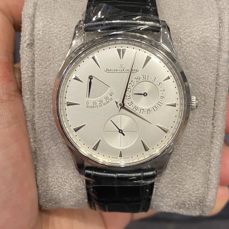 Master Ultra Thin Réserve de Marche Stainless Steel / Silver / Alligator
