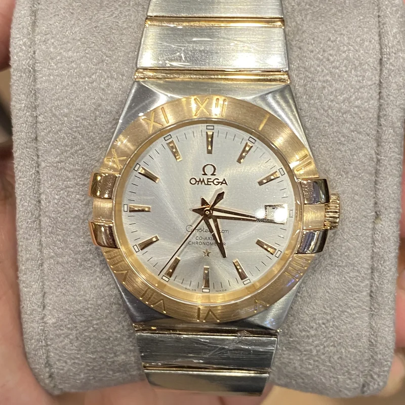 Constellation Co-Axial 35 Stainless Steel / Red Gold / Silver