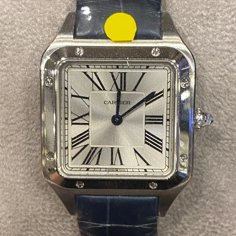 Santos Dumont Small Stainless Steel / Strap