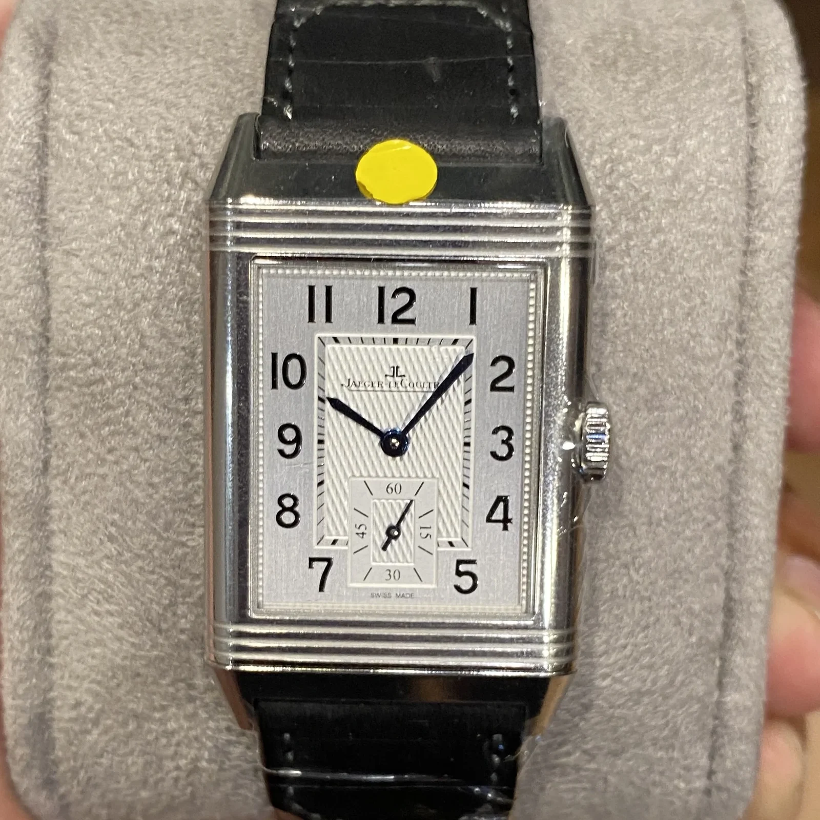 Reverso Classic Large Small Seconds Stainless Steel / Silver / Alligator