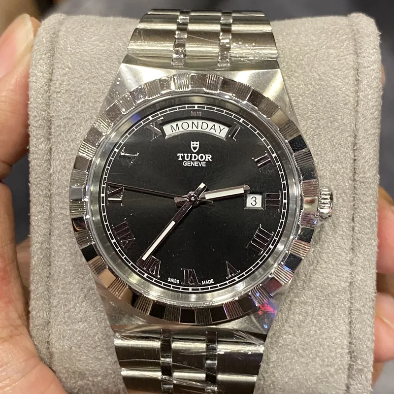 Royal Day-Date 41 Stainless Steel / Black - Roman
