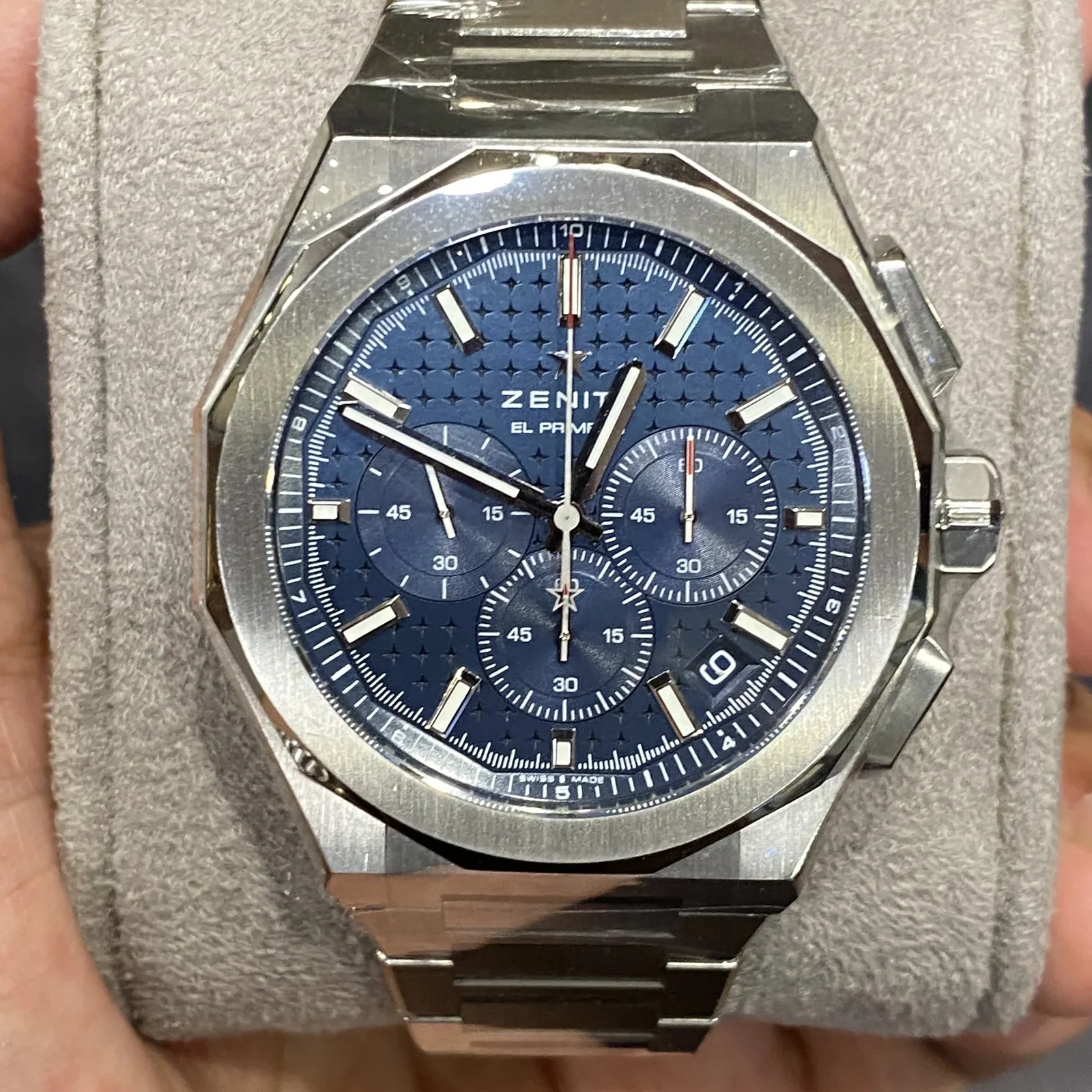 Defy Skyline Chrono Stainless Steel / Blue