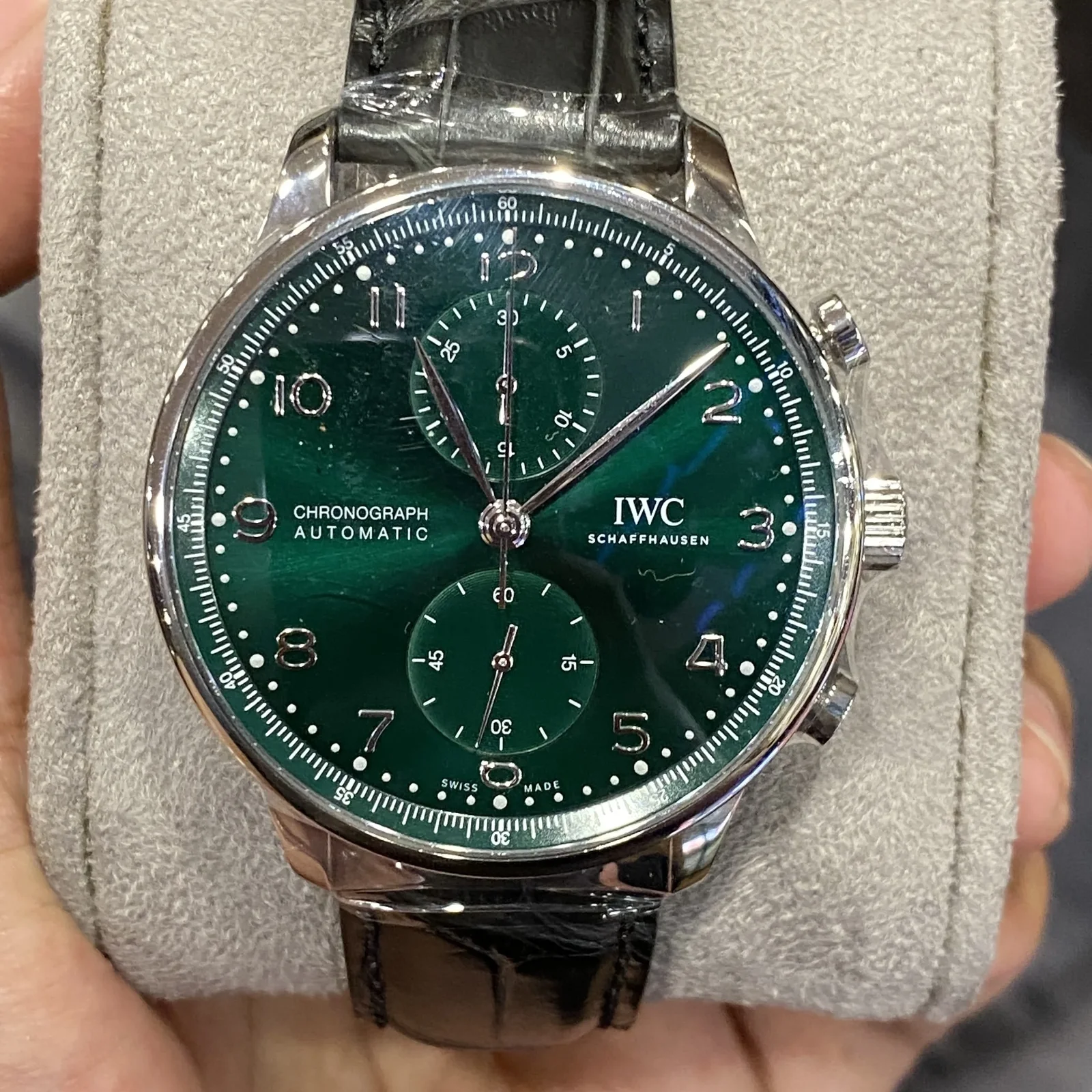 Portugieser Chronograph Stainless Steel / Green