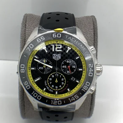 Formula 1 Chronograph Quartz Stainless Steel / Carbon - Yellow / Bracelet