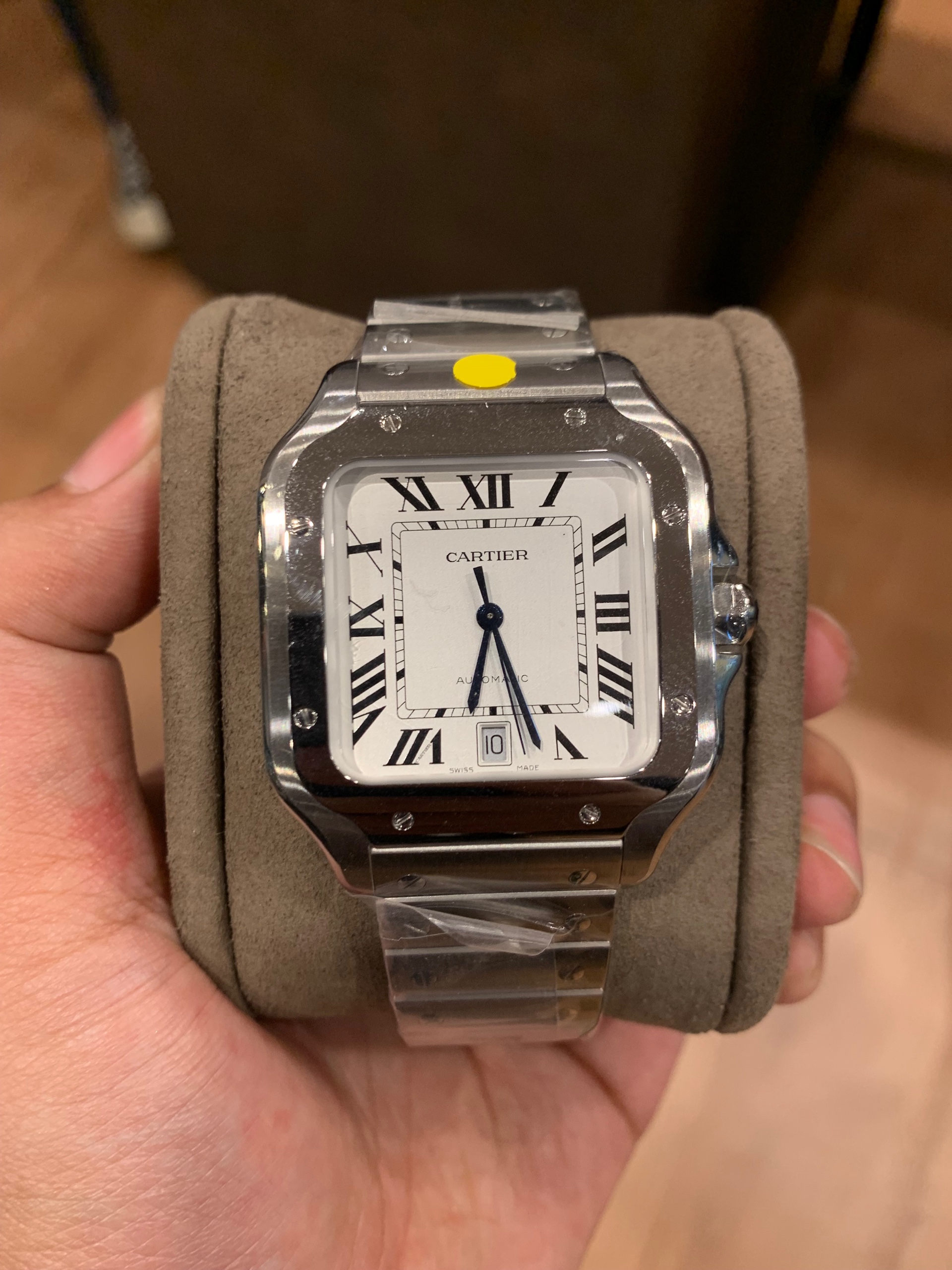 Jual Cartier Santos Medium White WSSA0029 Original