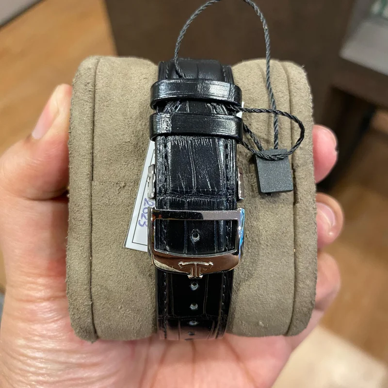 Thumb Master Ultra Thin Moon Stainless Steel / Blue / Alligator