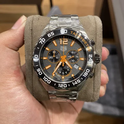 Formula 1 Chronograph Quartz Stainless Steel / Grey - Orange / Bracelet
