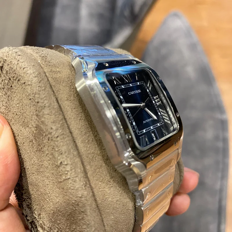 Thumb Santos de Cartier Blue Large