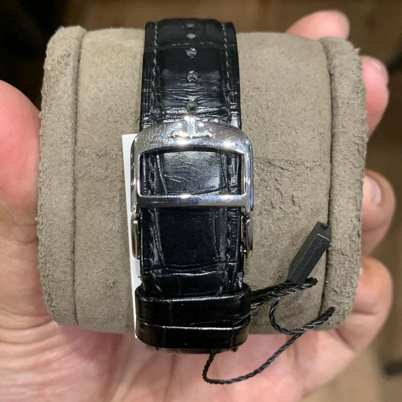 Thumb Master Ultra Thin Moon Stainless Steel / Black / Alligator