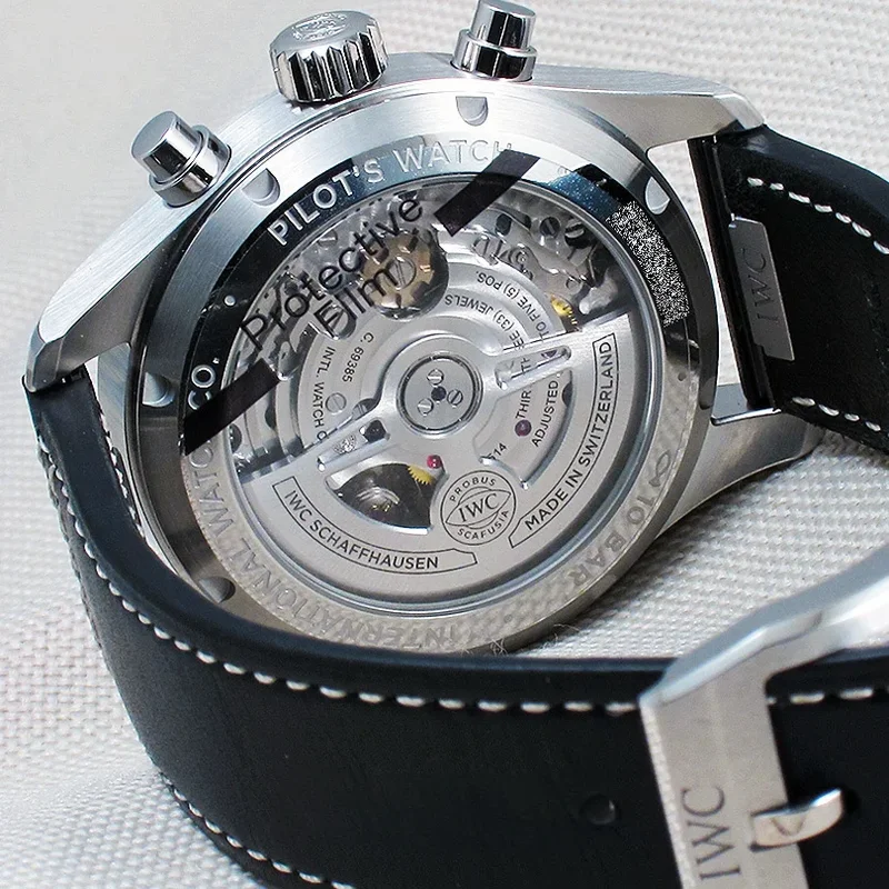 Thumb Pilot's Watch Chronograph 41 Stainless Steel / Blue