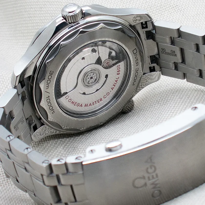 Thumb Seamaster Diver 300M Master Co-Axial 42 Stainless Steel / Green / Bracelet