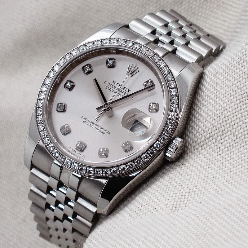 Datejust 36 Stainless Steel Diamond / Jubilee / Silver Diamonds