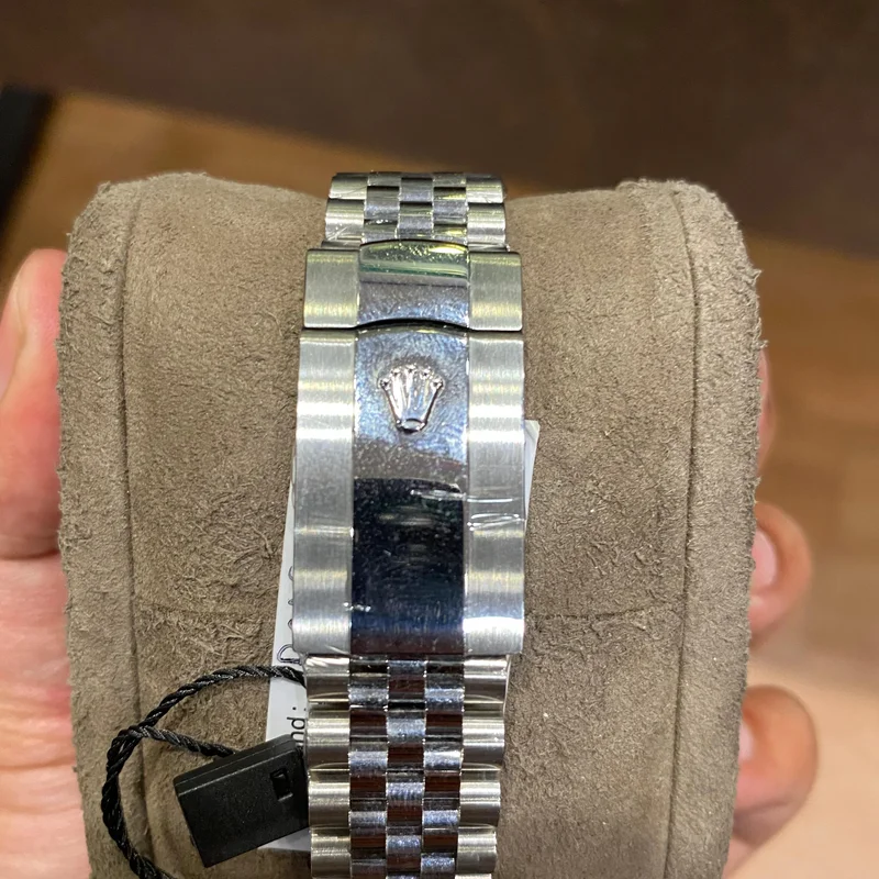 Thumb Datejust 41 Stainless Steel Fluted / Jubilee / Blue