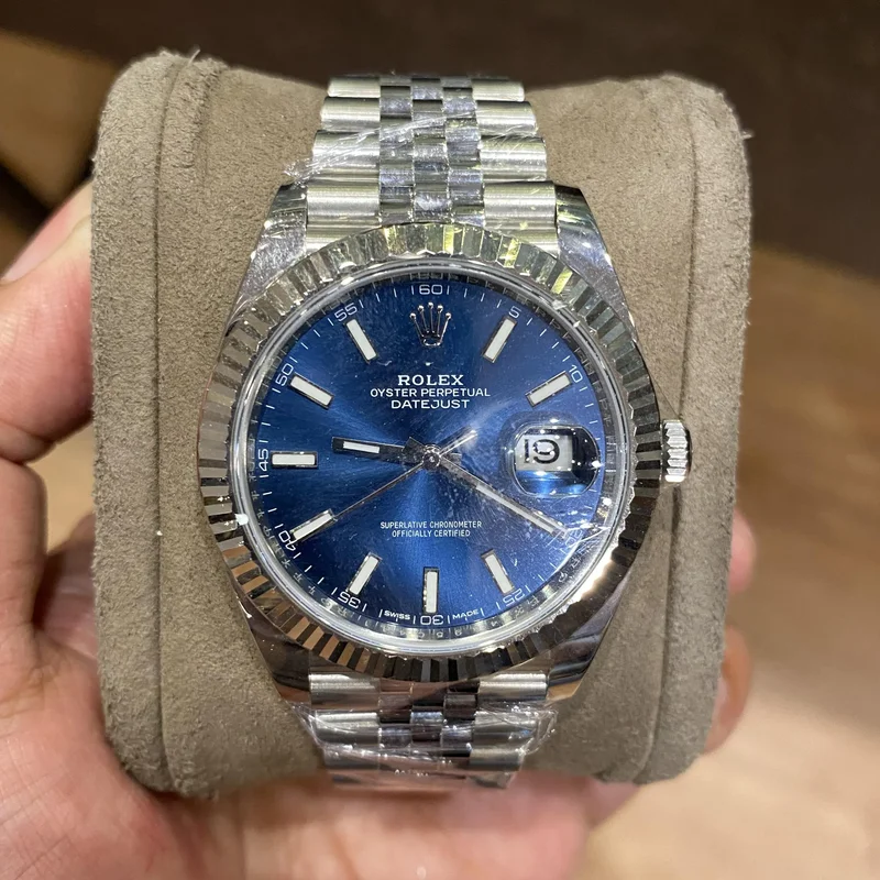 Datejust 41 Stainless Steel Fluted / Jubilee / Blue