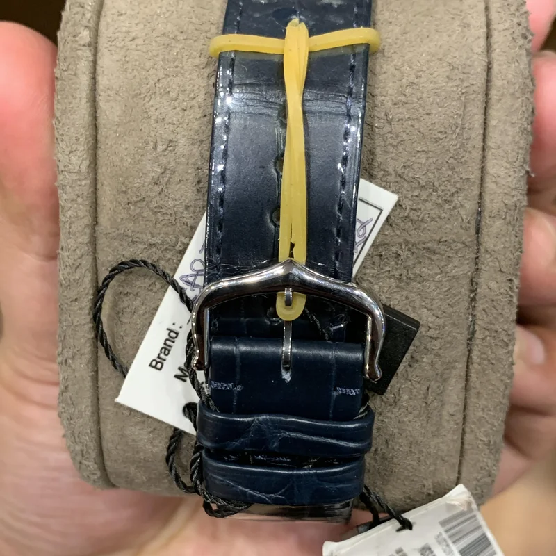 Thumb Santos Dumont Large / Blue Alligator Strap