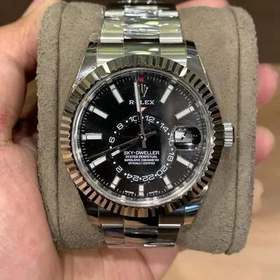 Sky-Dweller Stainless Steel / White Gold / Black