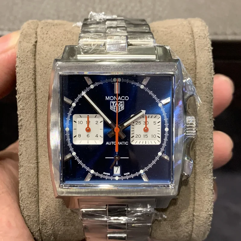 Monaco Calibre Heuer 02 Stainless Steel / Blue / Bracelet