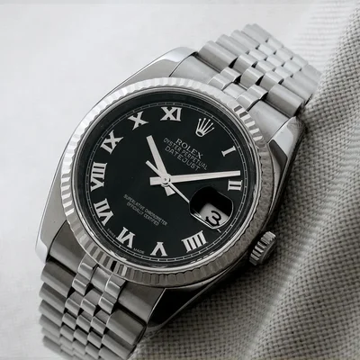 Datejust 36 Stainless Steel Fluted / Jubilee / Black Roman