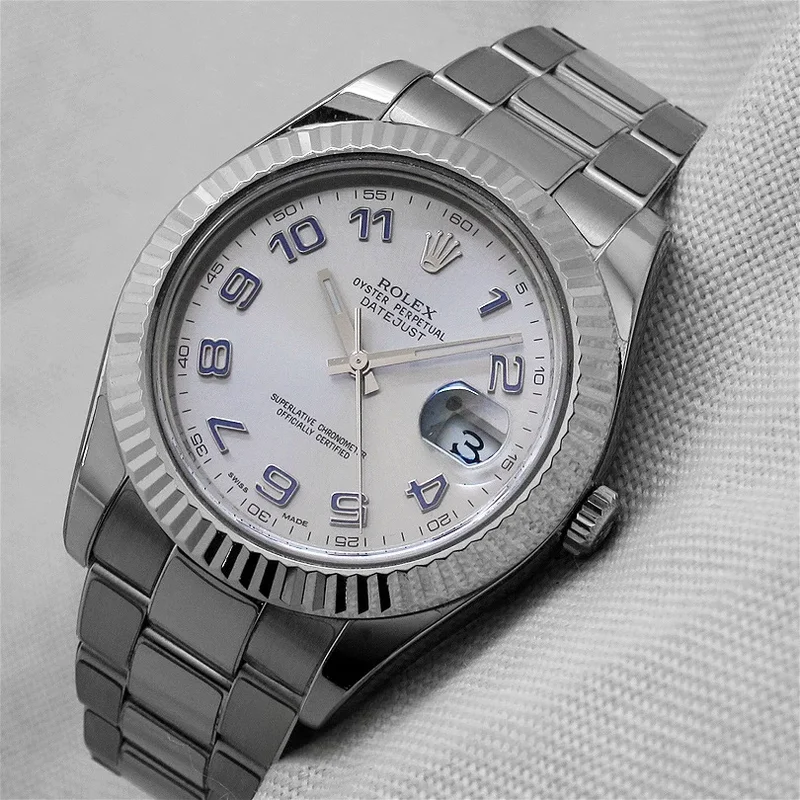 Datejust II Fluted Rhodium