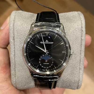Master Ultra Thin Moon Stainless Steel / Black / Alligator