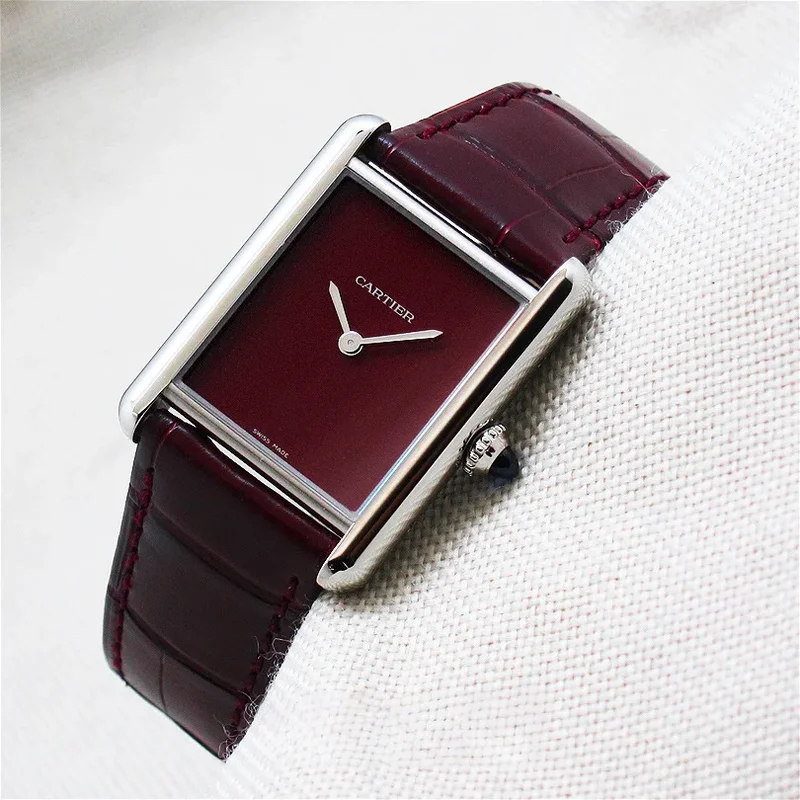Tank Must Large Stainless Steel / Claret Lacquered / Alligator