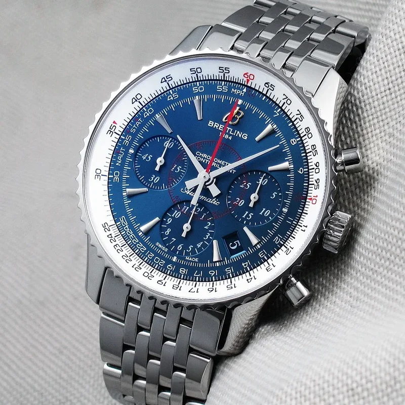 Montbrillant 01 Stainless Steel / Aurora Blue / Bracelet / Limited Edition