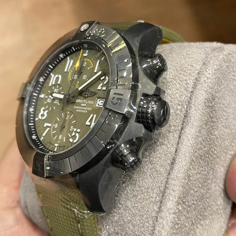 Thumb Avenger Chronograph 45 Night Mission / Green / Military / Pin