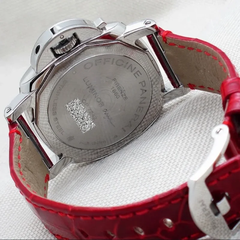 Thumb Luminor Due 38 Automatic Stainless Steel / Silver