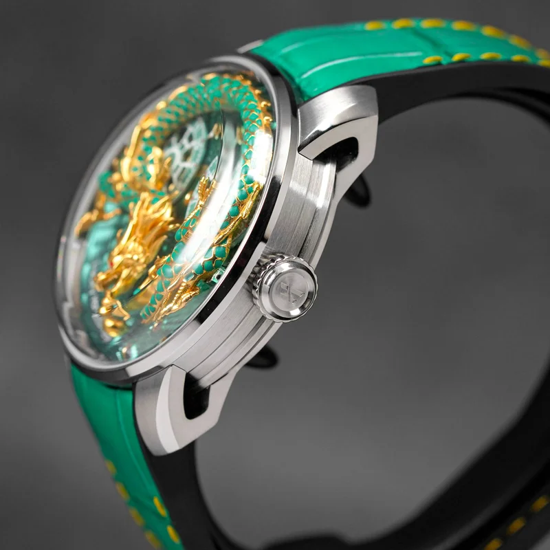 Thumb Green Enamel Dragon