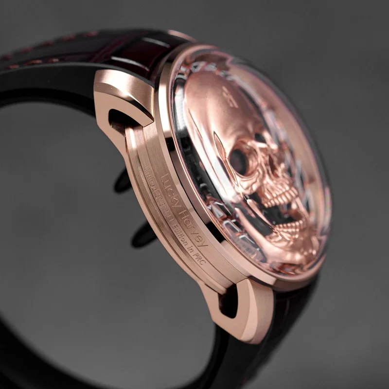 Thumb Rose Gold Skull Automatic