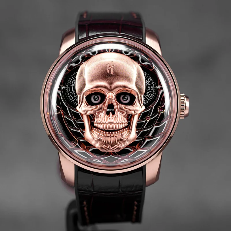 Rose Gold Skull Automatic