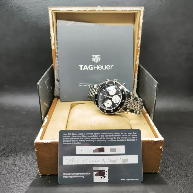 Thumb Autavia Heuer 02 Stainless Steel / Inverted Panda / Bracelet