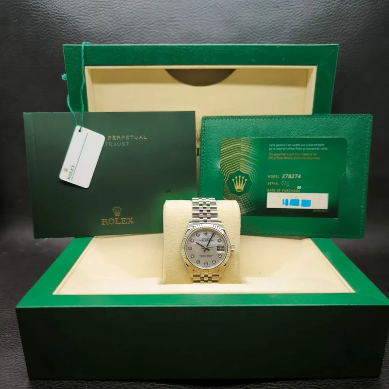 Thumb Datejust 31 Stainless Steel Fluted / Jubilee / MOP