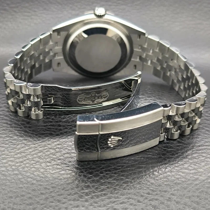 Thumb Datejust 36 Stainless Steel - Domed / Green / Jubilee