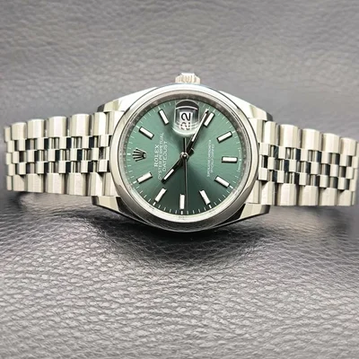 Datejust 36 Stainless Steel - Domed / Green / Jubilee