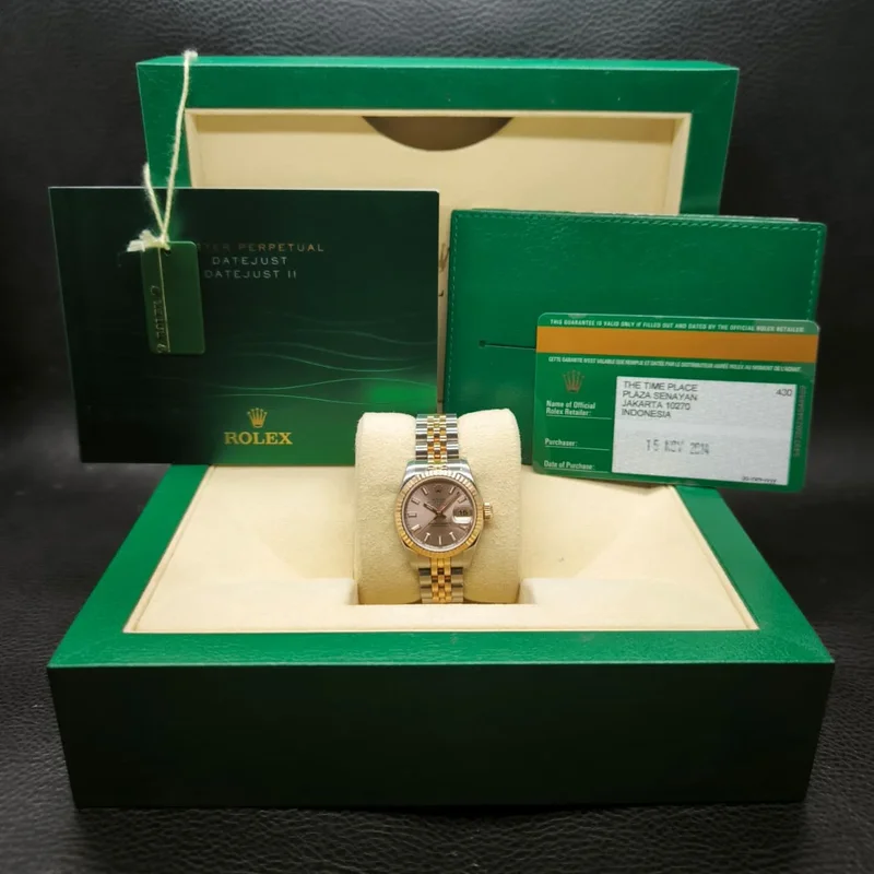 Thumb Lady-Datejust 26 Everose Fluted Pink Stick Jubilee