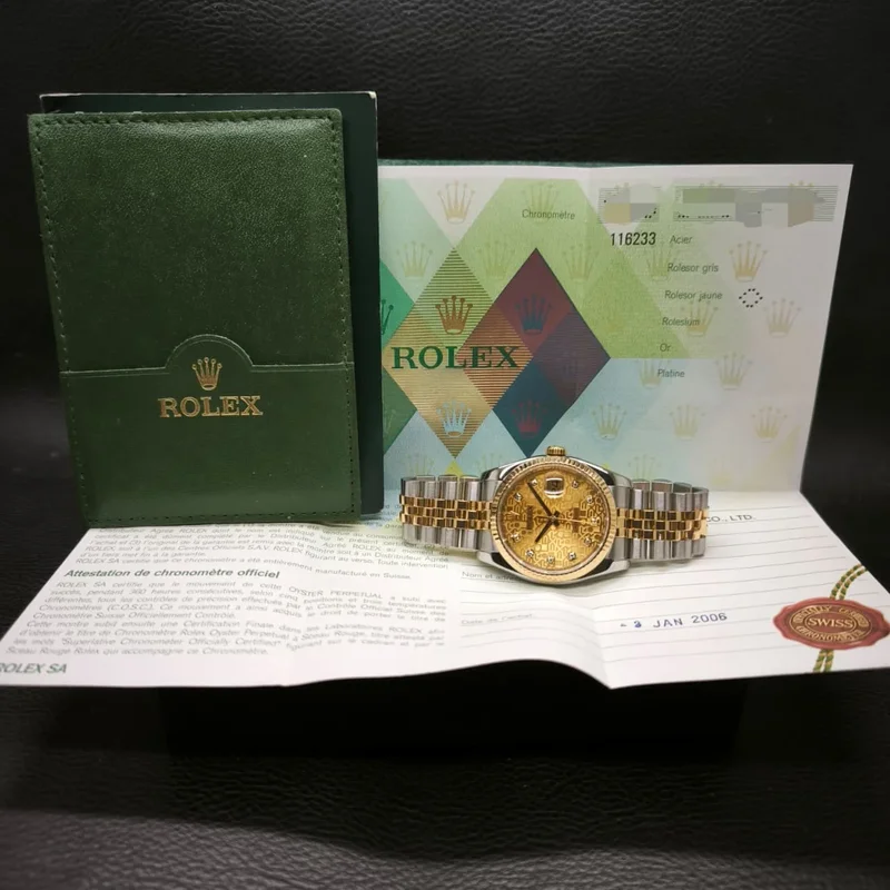 Thumb Datejust 36 Rolesor Yellow Fluted / Jubilee / Champagne Computer