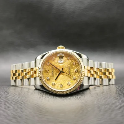 Datejust 36 Rolesor Yellow Fluted / Jubilee / Champagne Computer