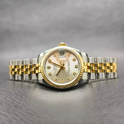 Datejust 31 Rolesor Yellow Fluted / Jubilee / Silver Diamond