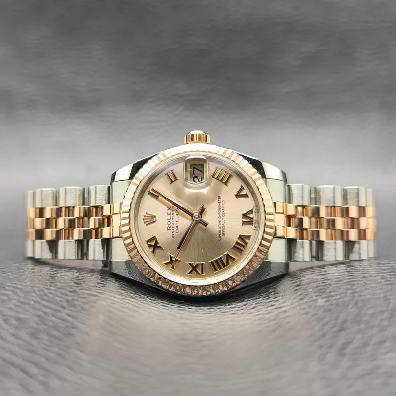Datejust 31 Rolesor Everose Fluted / Jubilee / Pink Roman