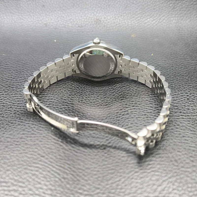Thumb Datejust 31 Stainless Steel Fluted / Jubilee / Silver - Diamond