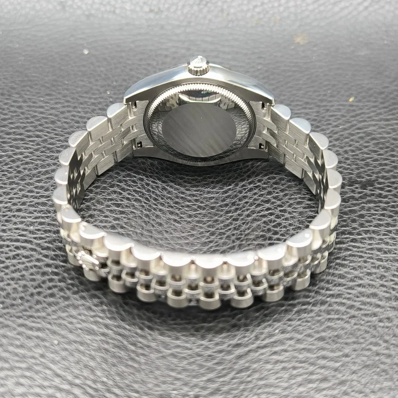 Thumb Datejust 31 Stainless Steel Fluted / Jubilee / Silver - Diamond
