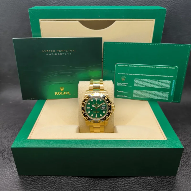 Thumb GMT-Master II Yellow Gold / LN / Green