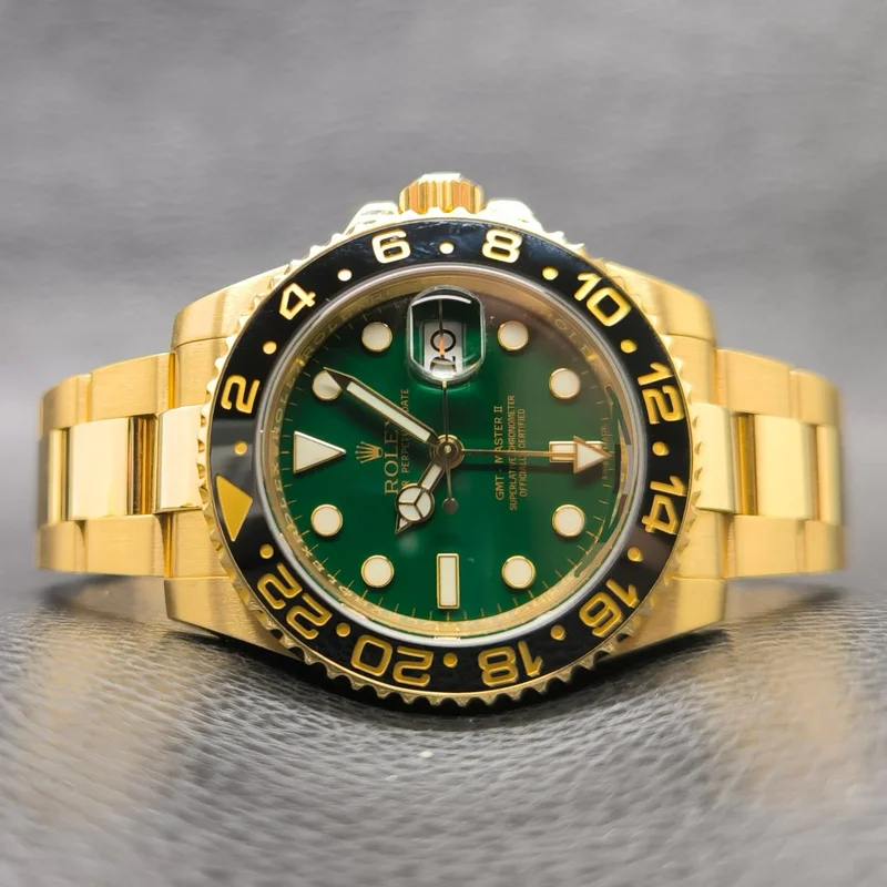 GMT-Master II Yellow Gold / LN / Green