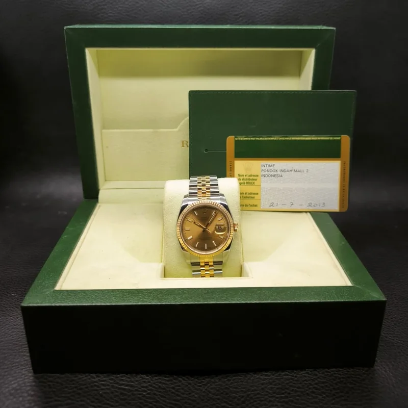 Thumb Datejust 36 Rolesor Yellow Fluted / Jubilee / Champagne