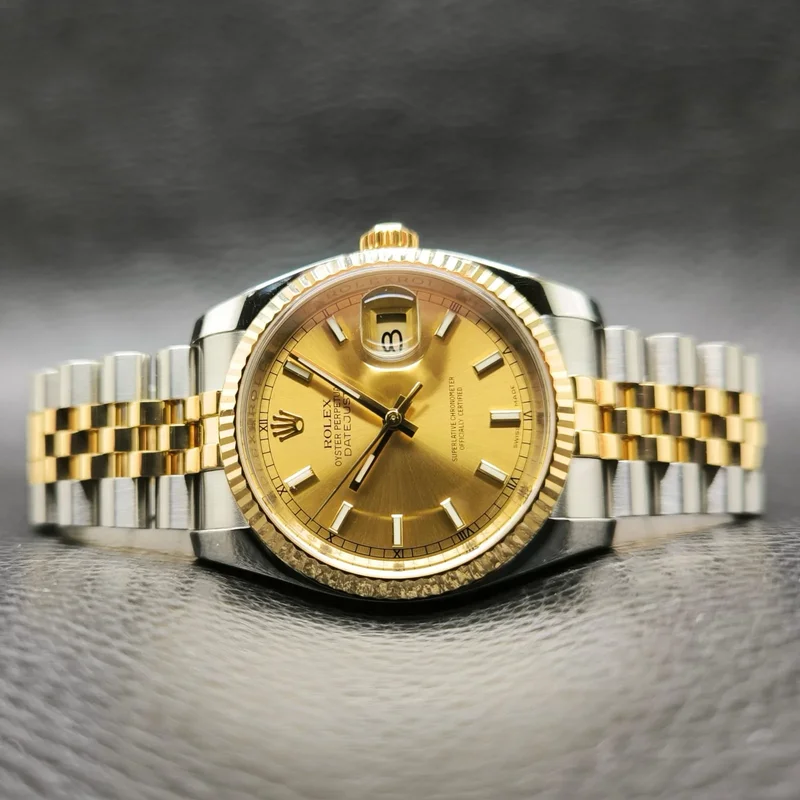 Datejust 36 Rolesor Yellow Fluted / Jubilee / Champagne