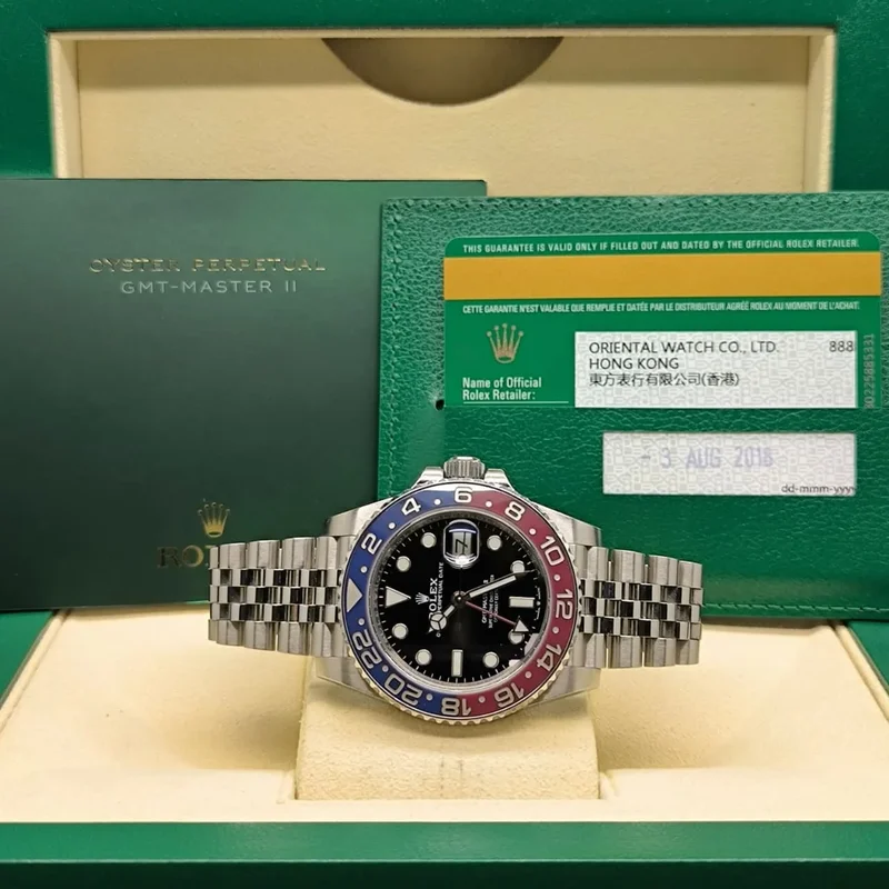 Thumb GMT-Master II Stainless Steel / BLRO / Jubilee